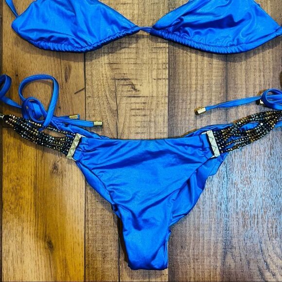 NWOT Beach Bunny | Out Of Your League Embellished Two Piece Bikini - Picture 5 of 16